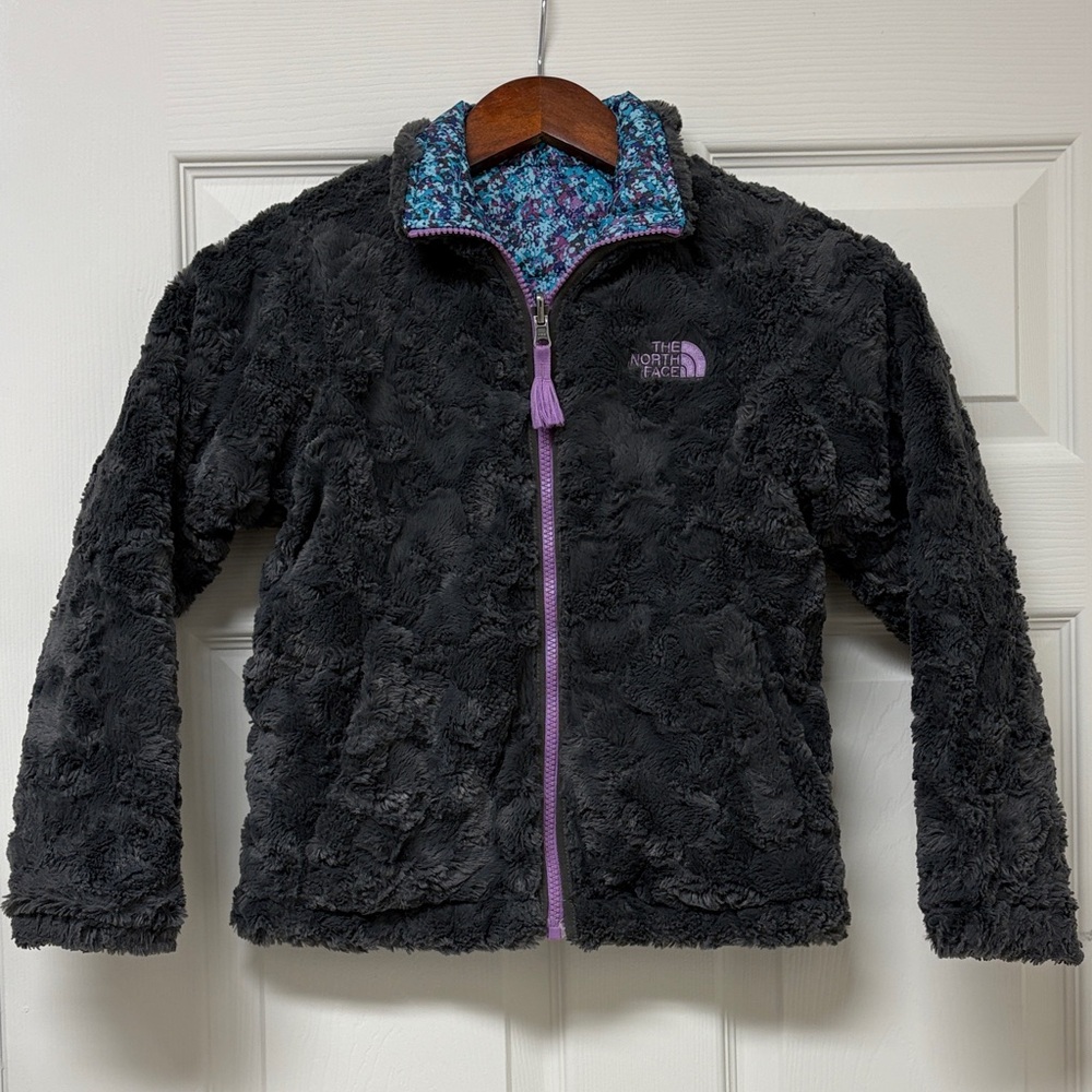 The North Face Reversible Kids Mossbud Swirl Fleece Jacket